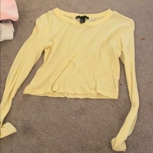 Long sleeve yellow top